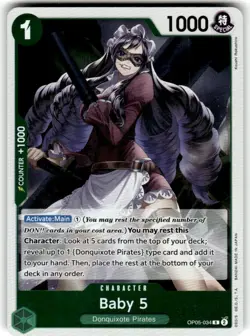 Baby 5 OP05-034 Awakening of the New Era One Piece TCG - English NM R Foil - Image 1