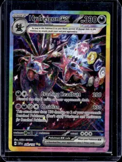 2024 Pokemon SV Surging Sparks Hydreigon Ex Special Illustration Rare #240/191 - Image 1