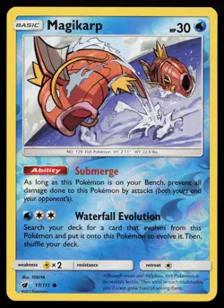 Magikarp 17/111 Common SM - Crimson Invasion Reverse Holo Pokemon Card - Image 1