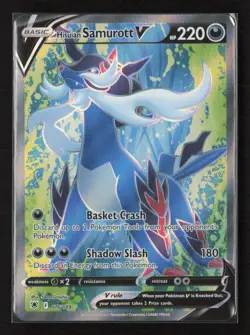 Hisuian Samurott V (Full Art) 176/189 SWSH10: Astral Radiance Pokemon Card - Image 1