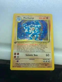 Machamp 7 grade first edition base setpokemon cards - Image 1