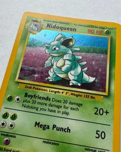 Nidoqueen Holo Rare - No Symbol Error -Jungle Set 7/64 - Vintage Pokemon Card - Image 2