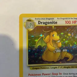 Dragonite Holo Unlimited Card 4/62 - Pokemon’s Card TCG Fossil Rare - Image 4