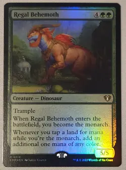 MTG Magic [x1] Regal Behemoth [x1] FOIL Commander Masters M/NM - Image 1