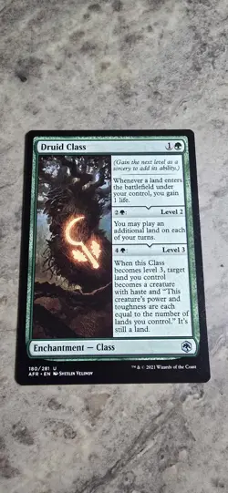 Druid Class Adventures in the Forgotten Realms Regular Enchantment Class MTG NM - Image 1