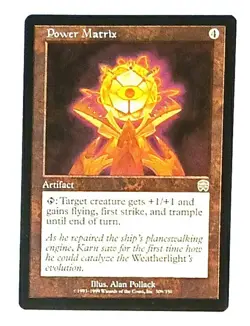 Magic the Gathering * MTG * 1 X Power Matrix * Mercadian Masques * LP - Image 1