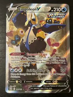 Empoleon V (Alternate Full Art) 146/163 Swsh05: Battle Styles Holo - Pokemon Nm - Image 1