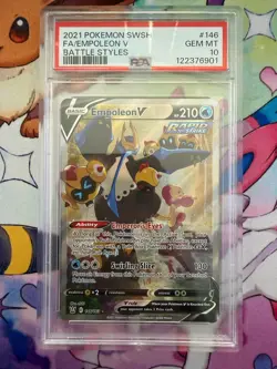 PSA 10 GEM MINT Empoleon V 146/163 Alternate Alt Art Battle Styles Pokemon TCG - Image 1