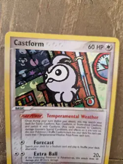 2004 Pokemon, EX Hidden Legends, #30/101 Castform, Reverse Holo NM/LP Uncommon - Image 3