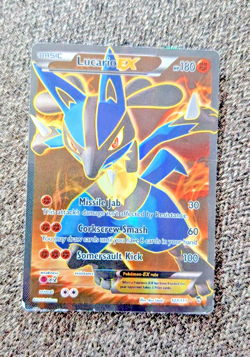 2014 Pokemon Basic Lucario EX #107 /111 - TCG Full Art Illustration - Image 1