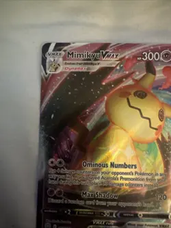 Pokemon TCG Mimikyu VMAX Holo Ultra Rare Card 069/172 Brilliant Stars - Image 2