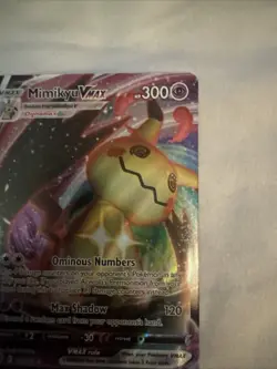 Pokemon TCG Mimikyu VMAX Holo Ultra Rare Card 069/172 Brilliant Stars - Image 3
