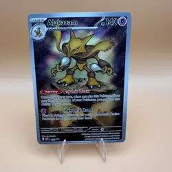 Pokemon Alakazam 009 Black Star Promo Mega Evolutions ETB Holo TCG Card - Image 1