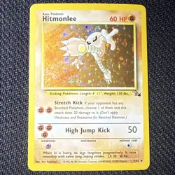 Pokemon TCG Hitmonlee - 7/62 Fossil Holo LP+ - Image 1