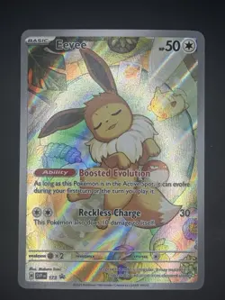Pokemon TCG Eevee Illustration Rare Promo SVP173 LP - Image 1