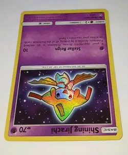 Pokemon TCG SHINING JIRACHI 42/73 Shining Legends Rare Holo TCG Card 🌟NM🌟 2017 - Image 3