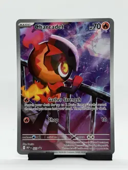 Charcadet 022 Illustration Rare Black Star Promo - Pokemon Phantasmal Flames - Image 1