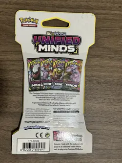 1x Sealed Pokemon Unified Minds Sleeved Booster Pack Espeon & Deoxys Art Blister - Image 2