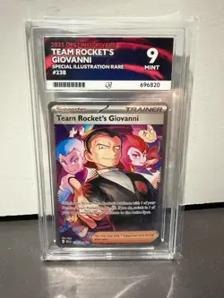 Team Rockets Giovanni SIR 2025 Pokemon 238/182 Destined Rivals | Graded Ace 9 - Image 1