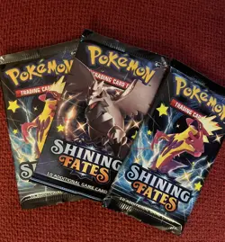 3x Pokemon TCG: Shining Fates Booster Pack - Image 1