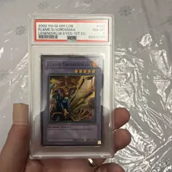 Flame Swordsman 1st Edition (Wavy) LOB-003 PSA 8 Yu-Gi-Oh! - Image 3
