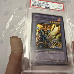 Flame Swordsman 1st Edition (Wavy) LOB-003 PSA 8 Yu-Gi-Oh! - Image 4