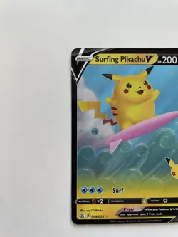 Pokemon Pikachu TCG Surfing v Celebrations Holo Ultra Rare Card 008/025 NM - Image 3