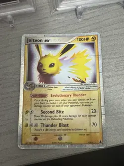 Pokemon TCG Jolteon EX Delta Species Holo Card 109/113 HP - Image 1