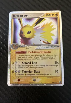 Pokemon TCG Jolteon EX Delta Species Holo Card 109/113 - Image 2