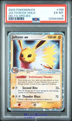 Pokemon Card PSA 6 Jolteon ex 109/113 Delta Species Holo Vintage Rare 2005 - Image 1