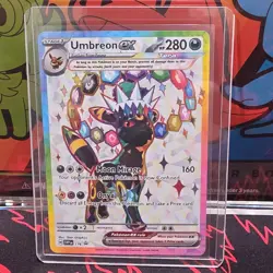 Pokemon Umbreon ex SVP176 Scarlet & Violet Promo Full Art Holo EX 280 HP Card - Image 1