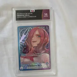 Bandai One Piece Card Game Vinsmoke Reiju OP06-042 Leader Alt Art Graded Lot - Image 1