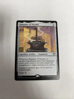 Hammer Of Nazahn Nonfoil Commander Masters Card #0388 MTG LP - Image 1