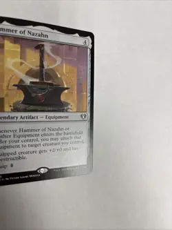 Hammer Of Nazahn Nonfoil Commander Masters Card #0388 MTG LP - Image 2