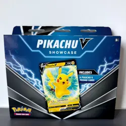 POKEMON TCG PIKACHU V SHOWCASE 3 BOOSTER PACKS & FOIL PROMO TRADING CARDS BOXED - Image 2