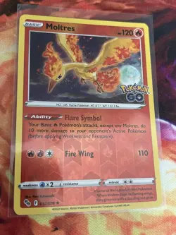 Moltres - 012/078 - Reverse Holo - Pokemon Go - NM/M - Pokemon Card - Image 1