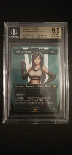 Tifa Lockhart Borderless Surge Foil Final Fantasy BGS 9.5 Graded - Image 1