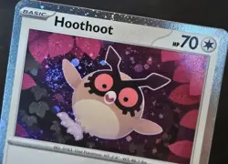 SWIRL Hoothoot 126/162 S&V Temporal Forces Cosmos Holo Promo Pokemon TCG 2024 NM - Image 3