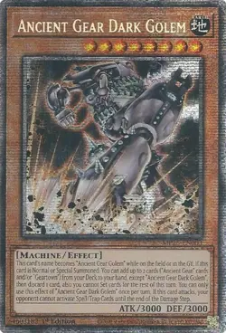 x1 Ancient Gear Dark Golem - MP25-EN003 - Starlight Rare - 1st Edition Yu-Gi-Oh! - Image 1