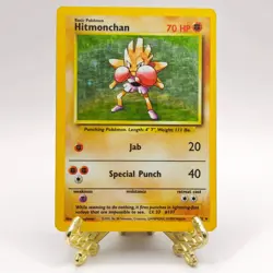 Hitmonchan 7/102 - Holo Rare - Base Set Unlimited - Pokemon TCG - MP - Image 1