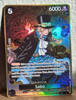 2nd Anniversary One Piece - Sabo (English) Black and Gold Promo - Image 1