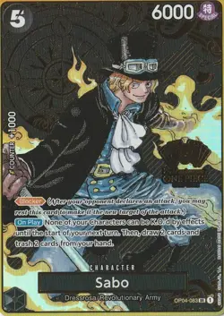 2nd Anniversary One Piece - Sabo (English) Black and Gold Promo - Image 4