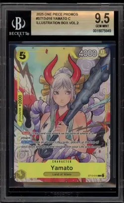 One Piece CCG Yamato Illustration Bx. Vol. 2 Promo ST13-016 BGS 9.5 - Image 1