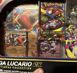 Pokemon TCG: Mega Lucario ex Figure Collection Box - New & Sealed x 2 - Image 3