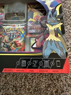 Pokemon TCG Mega Lucario ex Premium Figure Collection Box Lot Factory Sealed X2 - Image 3