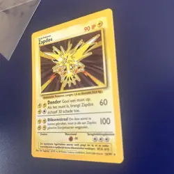 Excellent Preowned Pokemon TCG Zapdos Holo Rare Card Unlimited Base Set 16/102 - Image 2