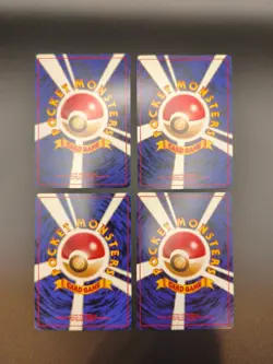 Vintage Pokemon Card Base Set 1996 Normal Card Set of 4 Japanese Old Back 001 - Image 2