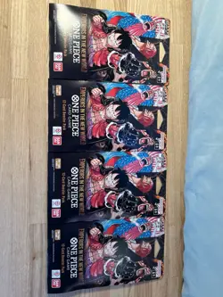 Bandai One Piece Card Game Emperors in the New World Set OP-09 English X4 Sealed - Image 1