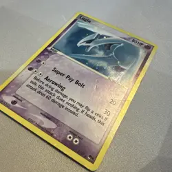 Pokemon TCG Lugia Pop Series 5 Holo Rare Card 2/17 MP Condition Scratches - Image 2