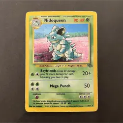 Pokemon TCG Nidoqueen 07/64 Jungle Holo Rare English Card Stage 2 90 HP - Image 1